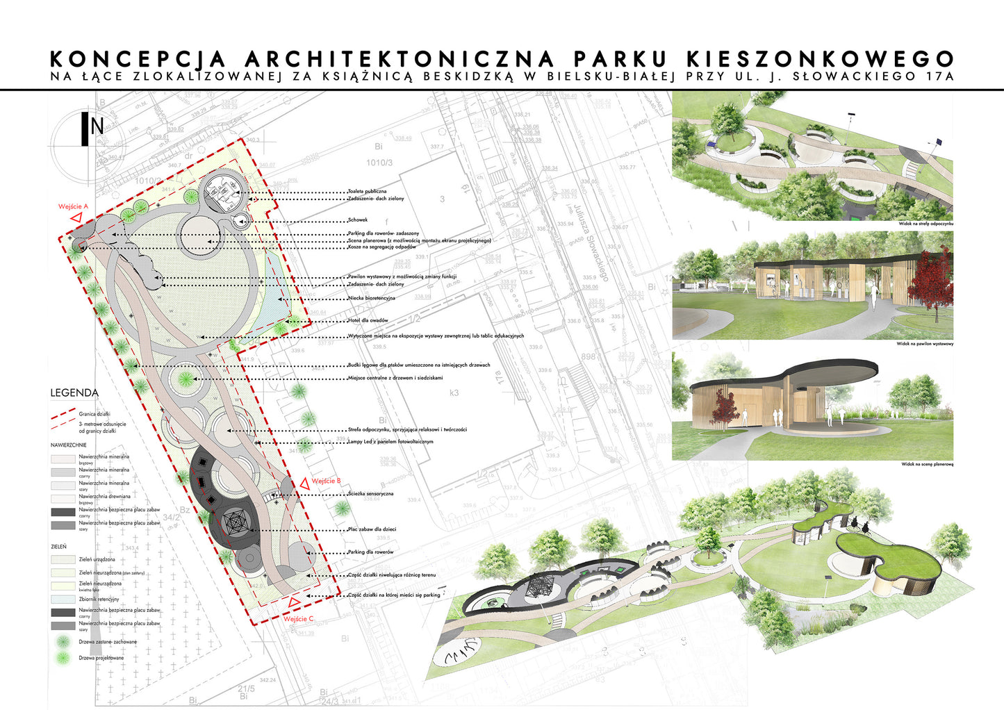 KONCEPCJA ARCHITEKTONICZNA PARKU KIESZONKOWEGO