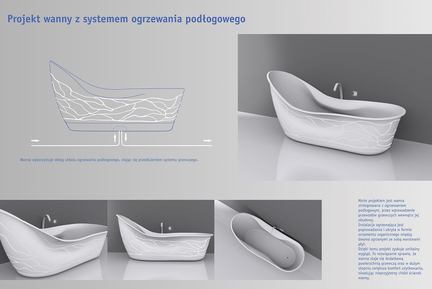 Wanna z systemem ogrzewania podłogowego | Piotr Madej