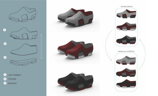 Projekt koncepcyjny obuwia Karolina Filcek