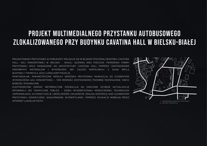 Projekt autobusowego przystanku multimedialnego cavatina Hall