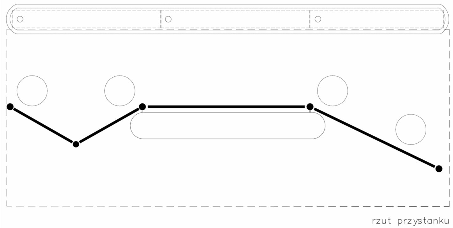 a bus stop with two faces